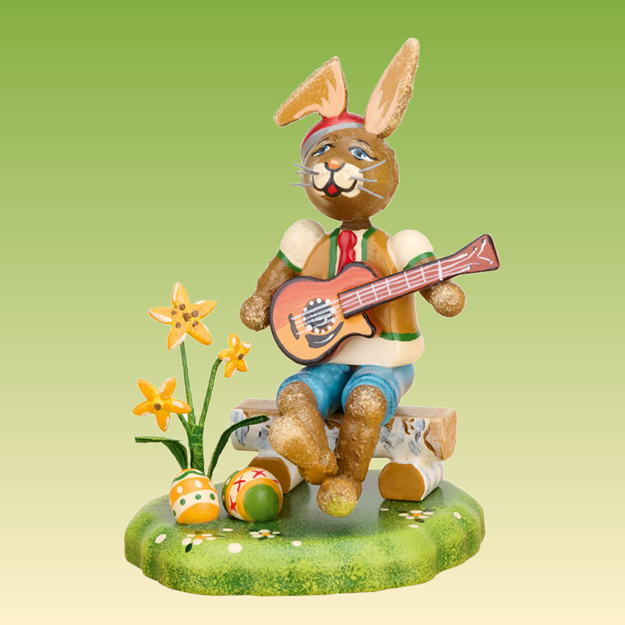 Hasenmusikant - Junge mit Gitarre