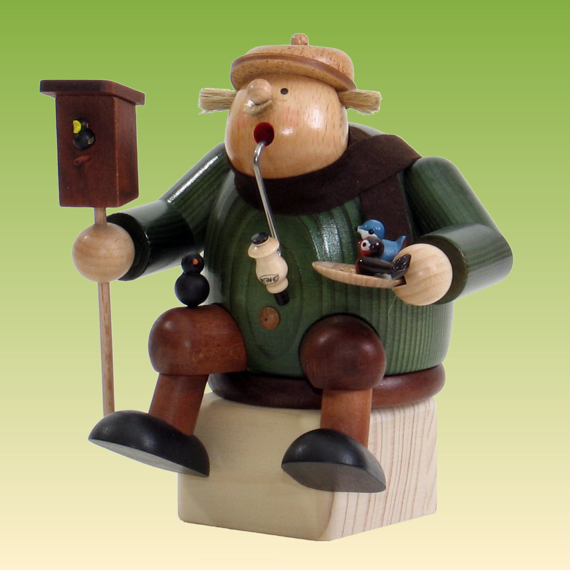 Räuchermann Kantenhocker Vogelfreund