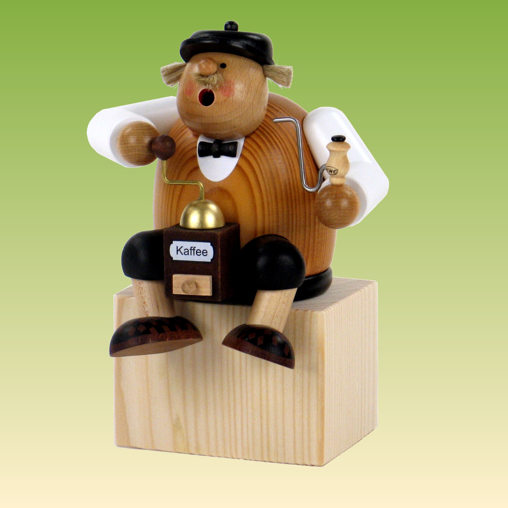 Räuchermann Kantenhocker Kaffeesachse