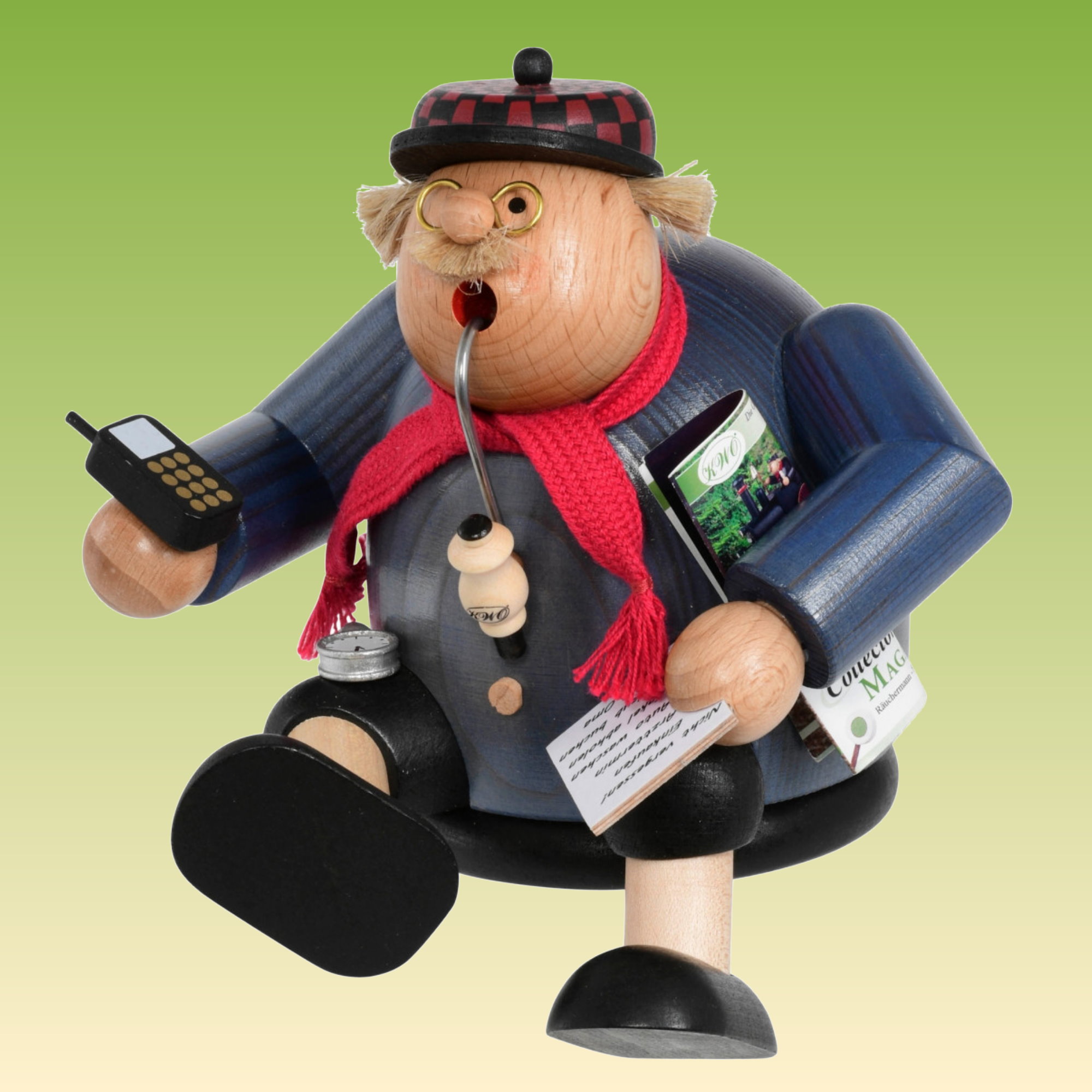 Räuchermann Kantenhocker  Rentner