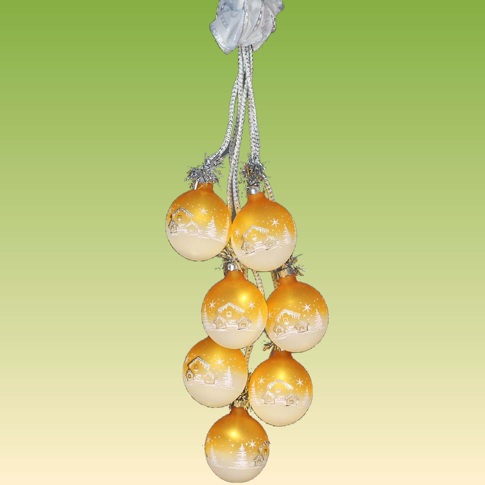 Glaskugelgehänge Winterlandschaft