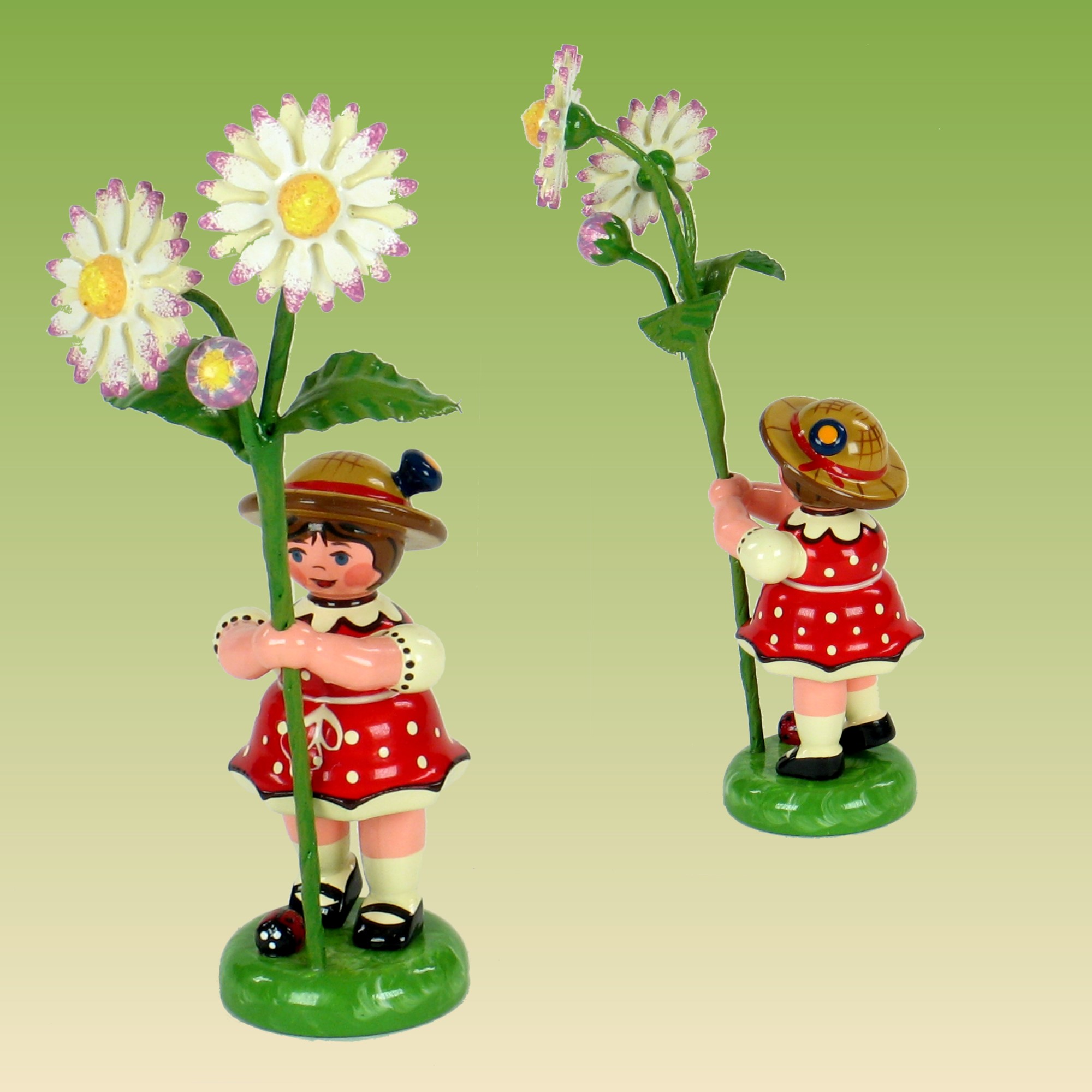 Blumenkind Mädchen mit Gänseblümchen