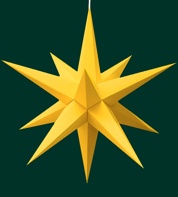 Haßlauer Adventsstern gelb