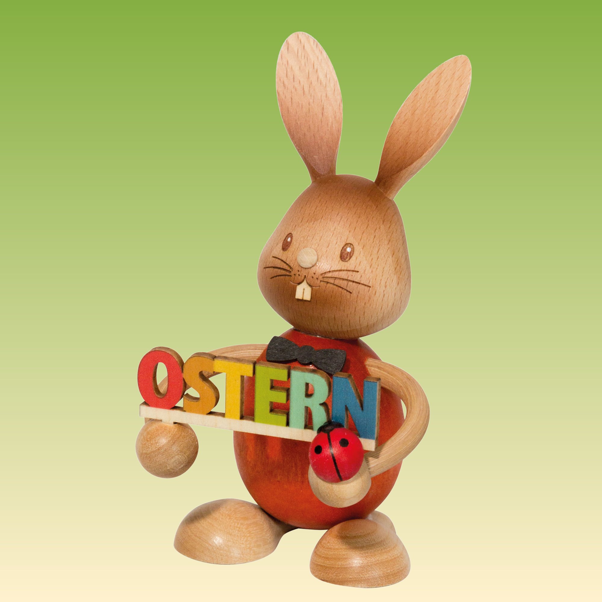 Stupsi mit Osterschrift