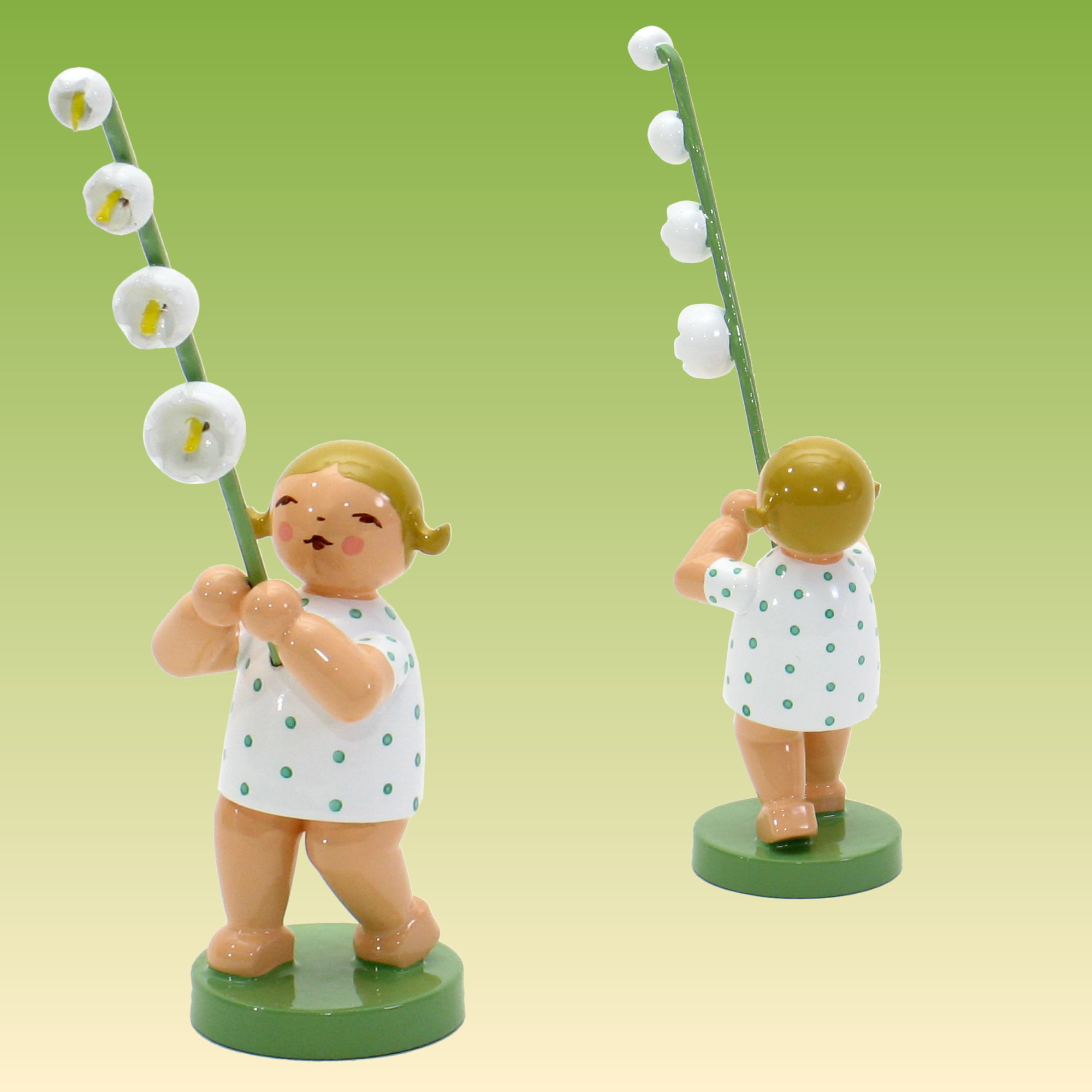 Blumenkind Mädchen mit Maiglöckchen