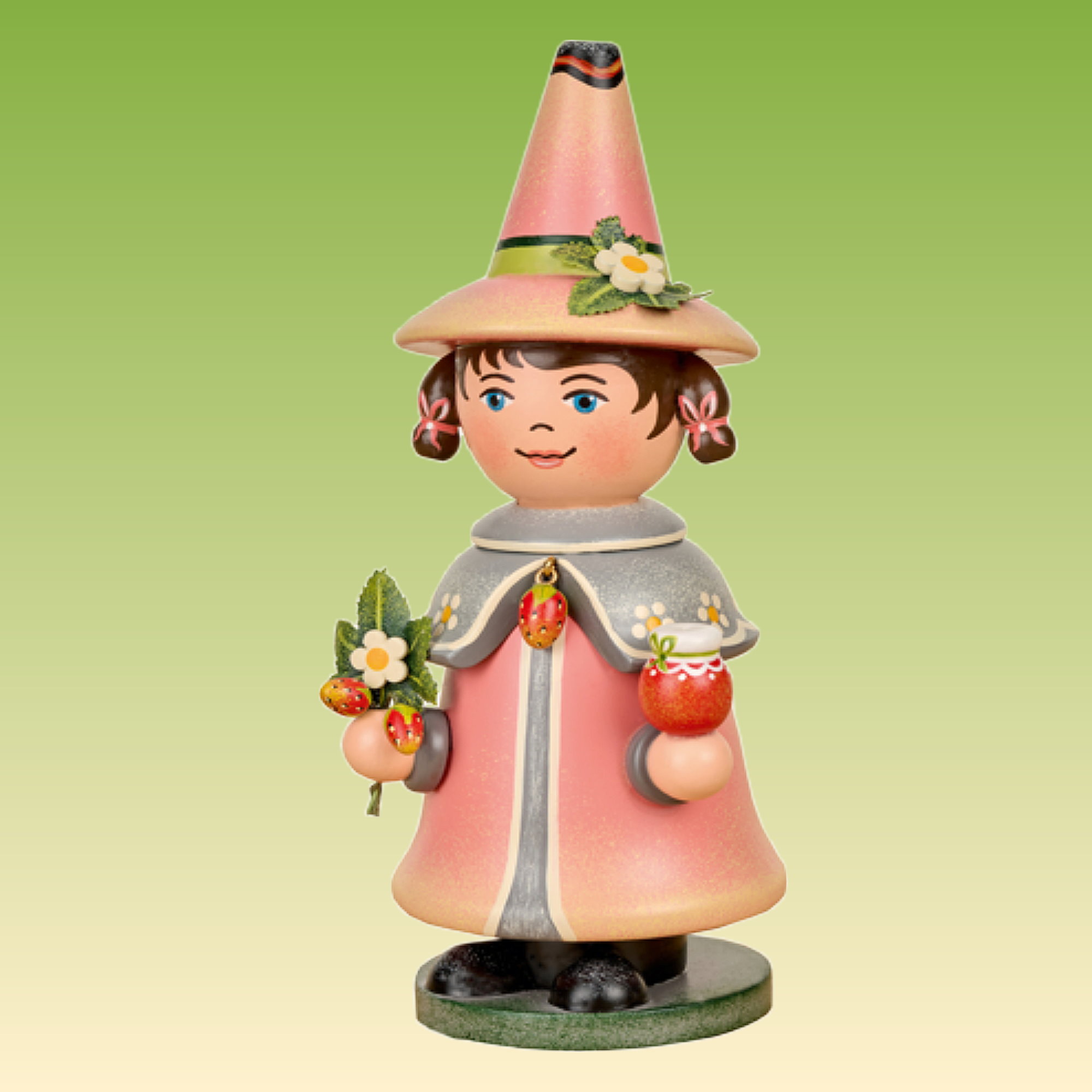 Räuchermann Wichtel - Erdbeere