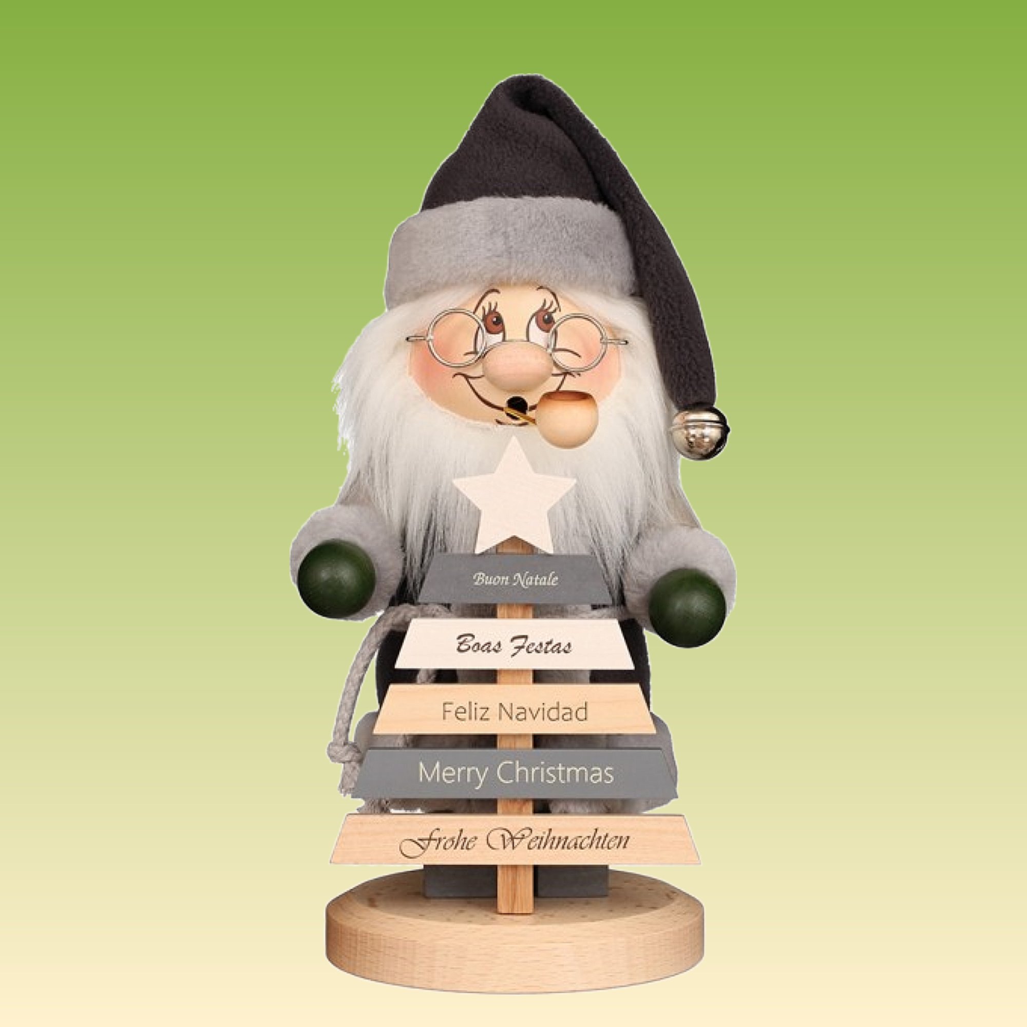 Räuchermann Wichtel "Frohe Weihnachten"