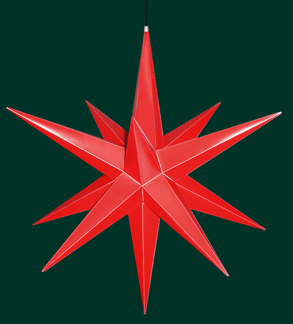 Haßlauer Adventsstern rot für außen