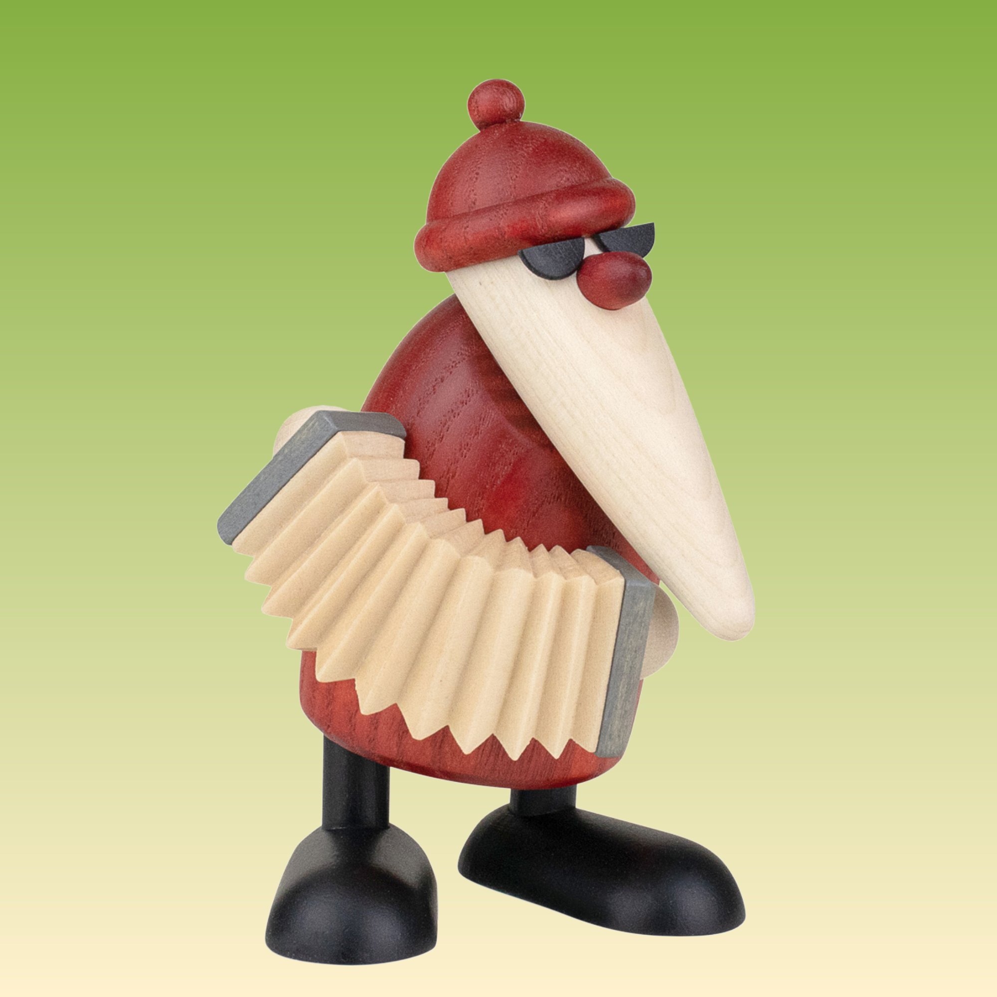 Weihnachtsmann mit Akkordeon