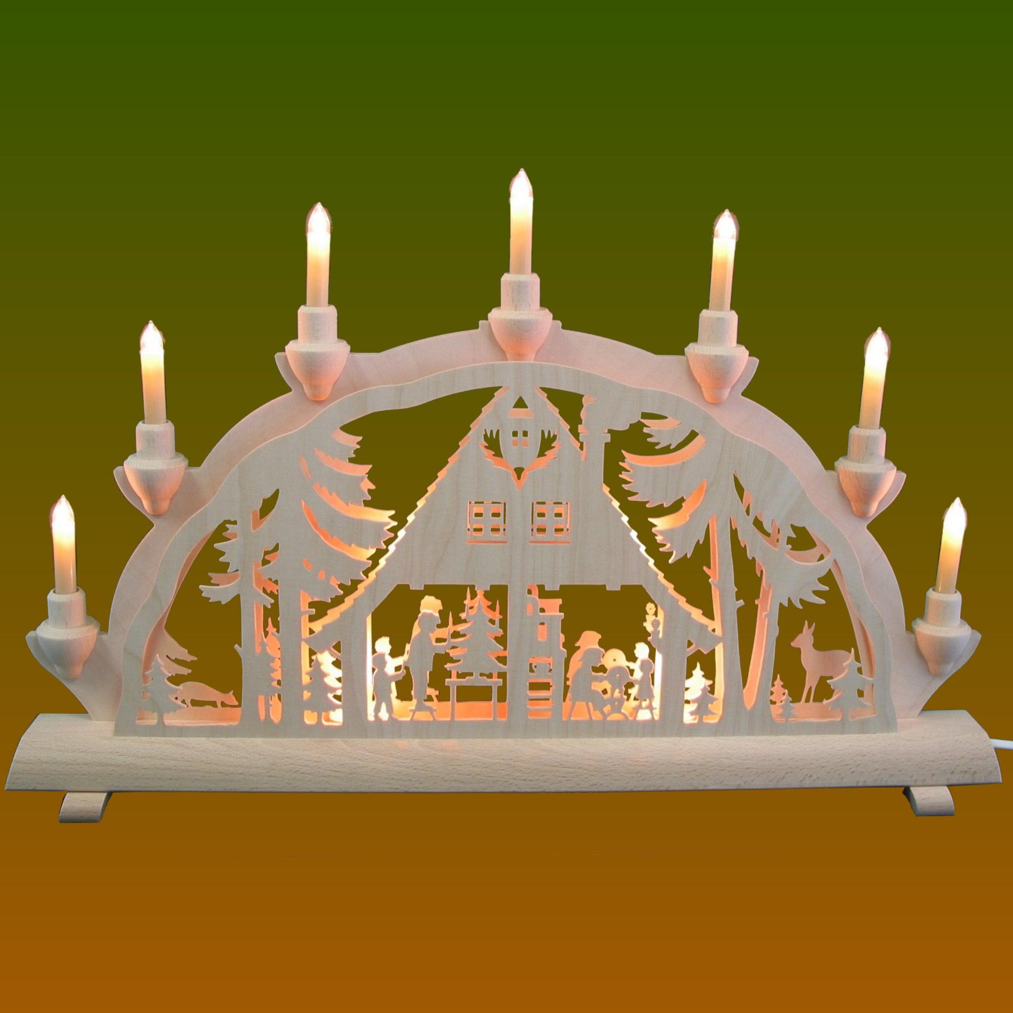 Schwibbogen Waldhaus, klein