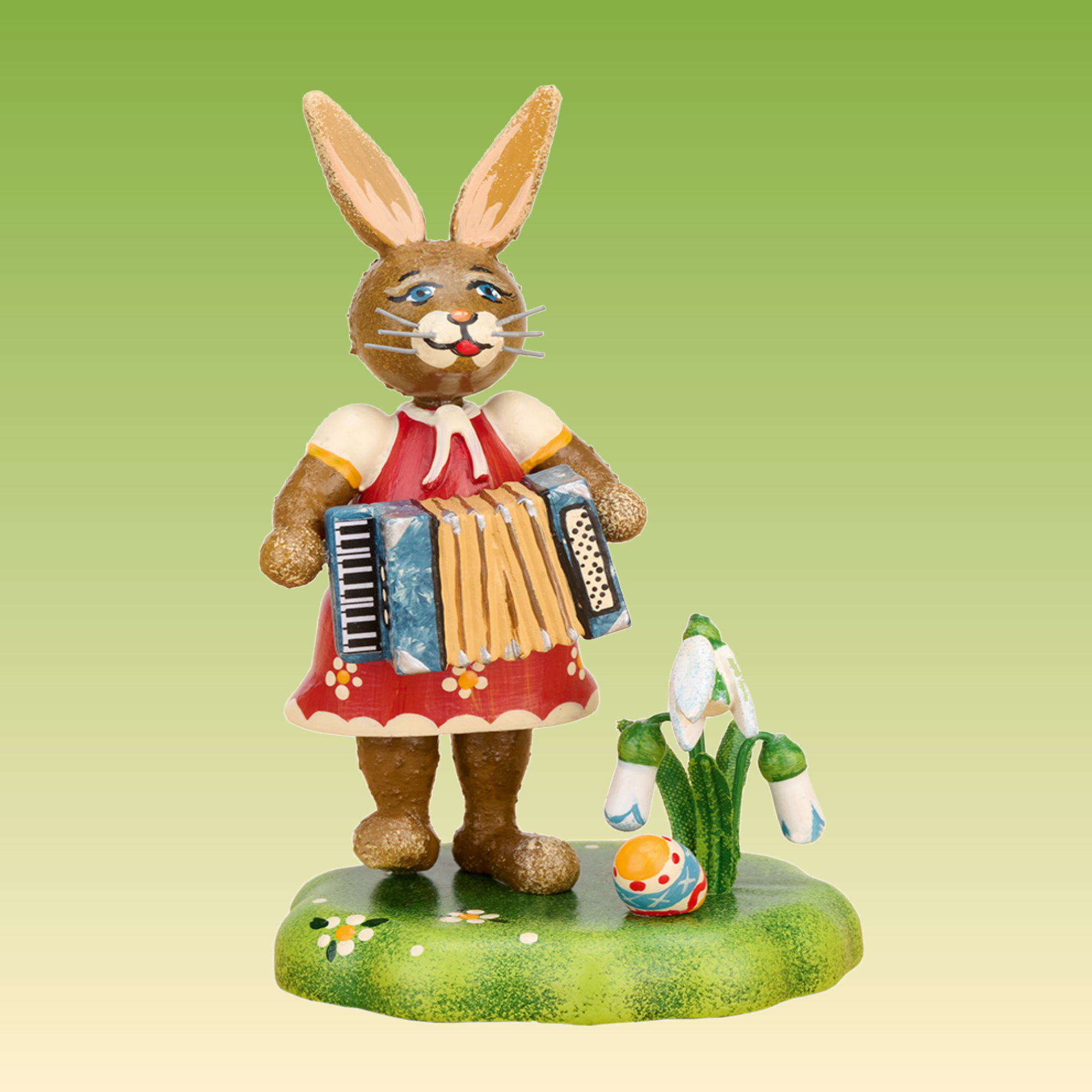 Hasenmusikant - Mädchen mit Akkordeon