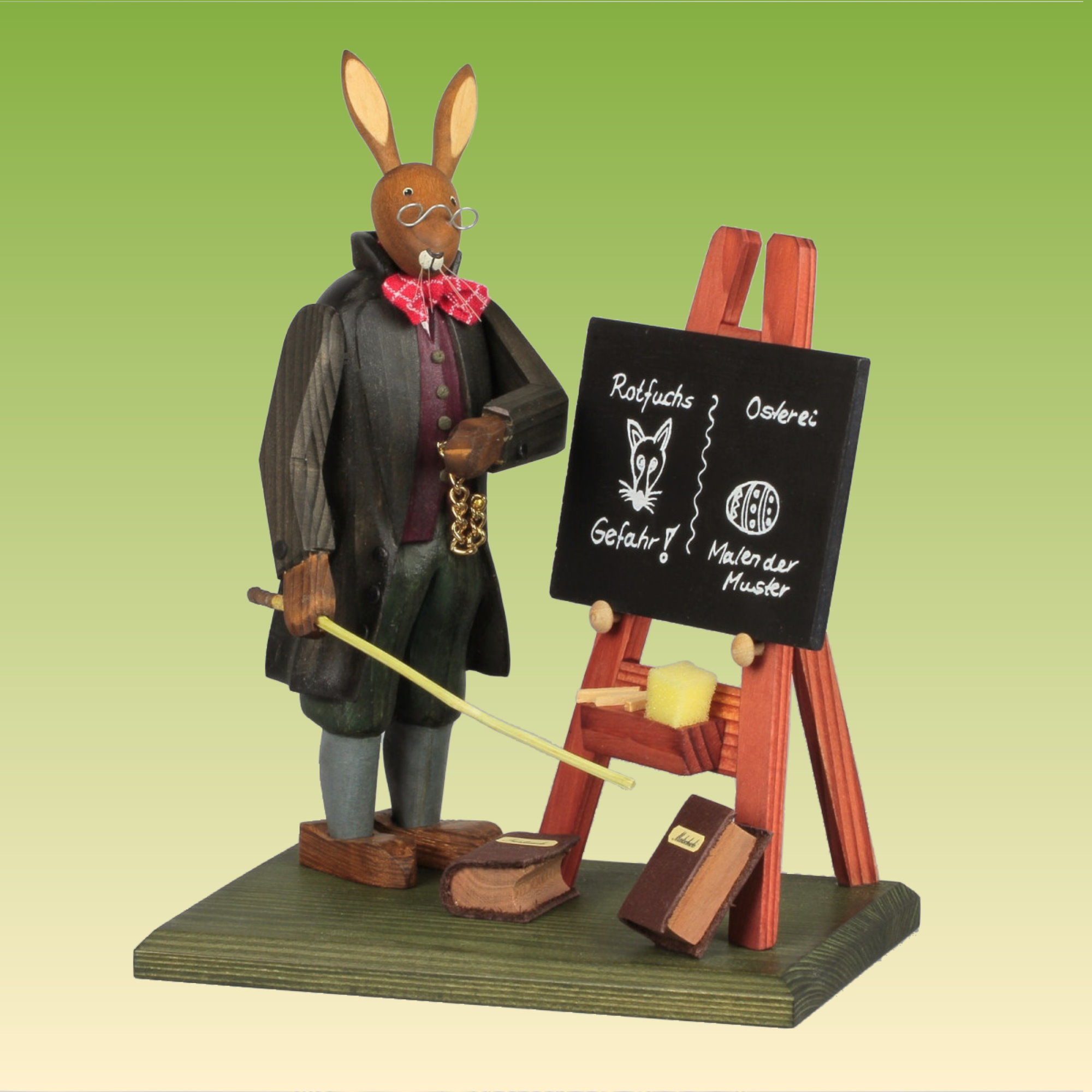Hasenschule Lehrer mit Tafel