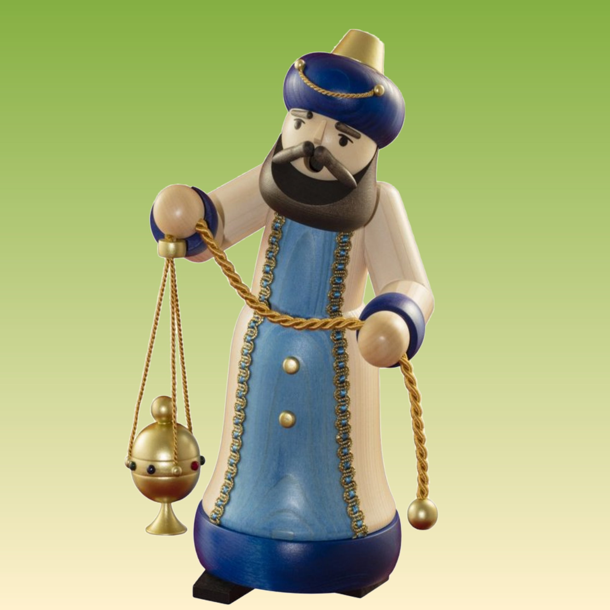 Räuchermann König mit Weihrauch